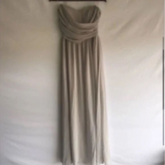 Women’s Lulu’s Grey Strapless Formal Dress - Picture 2 of 8